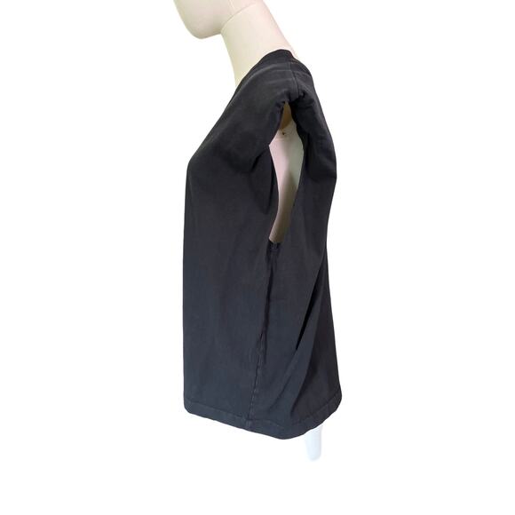 Citizens of Humanity Black Sleeveless V-Neck Muscle Tee Top Cotton Size L USA - Picture 6 of 8